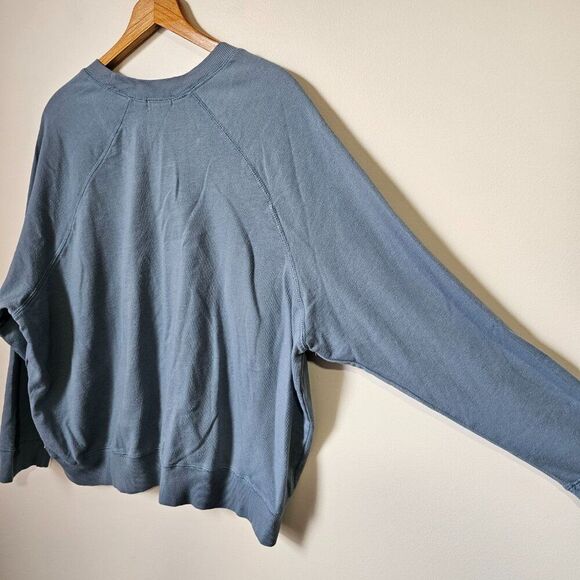 EUC ORIGINALITY LIGHT BLUE DRY GOODS PRINT CREW NECK PULLOVER SWEATER SIZE L - Picture 6 of 11